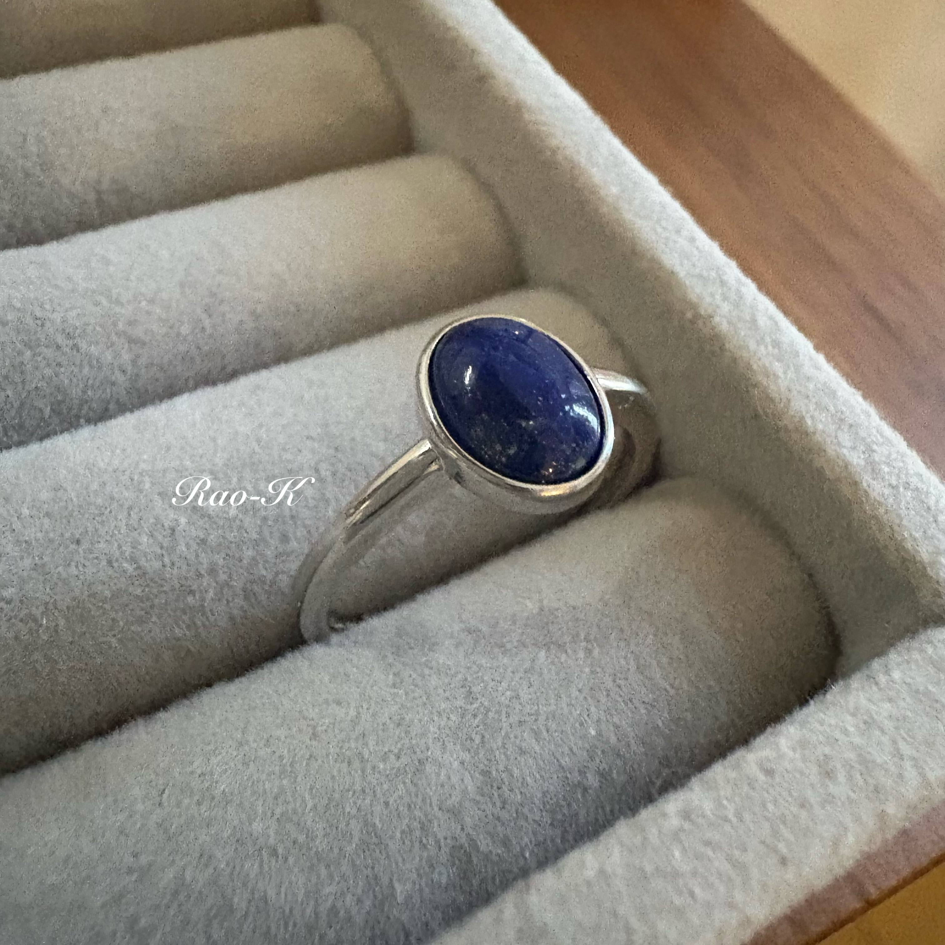 ✨silver925大人のシンプルリング〜ラピスラズリ 5,387円