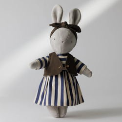 水色リボン テディベア ぬいぐるみ cotori_mama 通販 7923744｜Creema