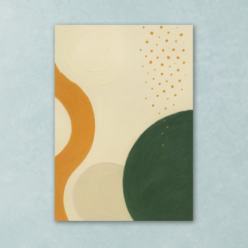 賃貸OK! 秋色3枚セットアート｜壁に穴を開けず飾れる 北欧モダン