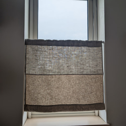 ランダムパッチワークカーテン ヴィンテージ風バンダナ柄&インディゴ