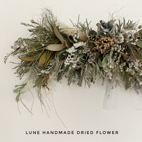 Vintageloverページ　横長スワッグ Vintageloverページ 横長スワッグ 横長スワッグ ドライフラワー