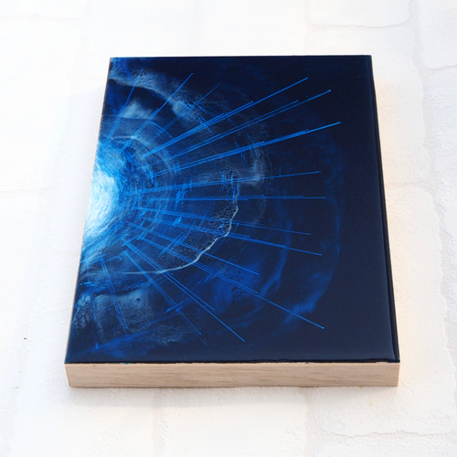 夜の海の中〜 〈レジン〉〈レジンアート〉〈海アート〉 絵画 aki 通販