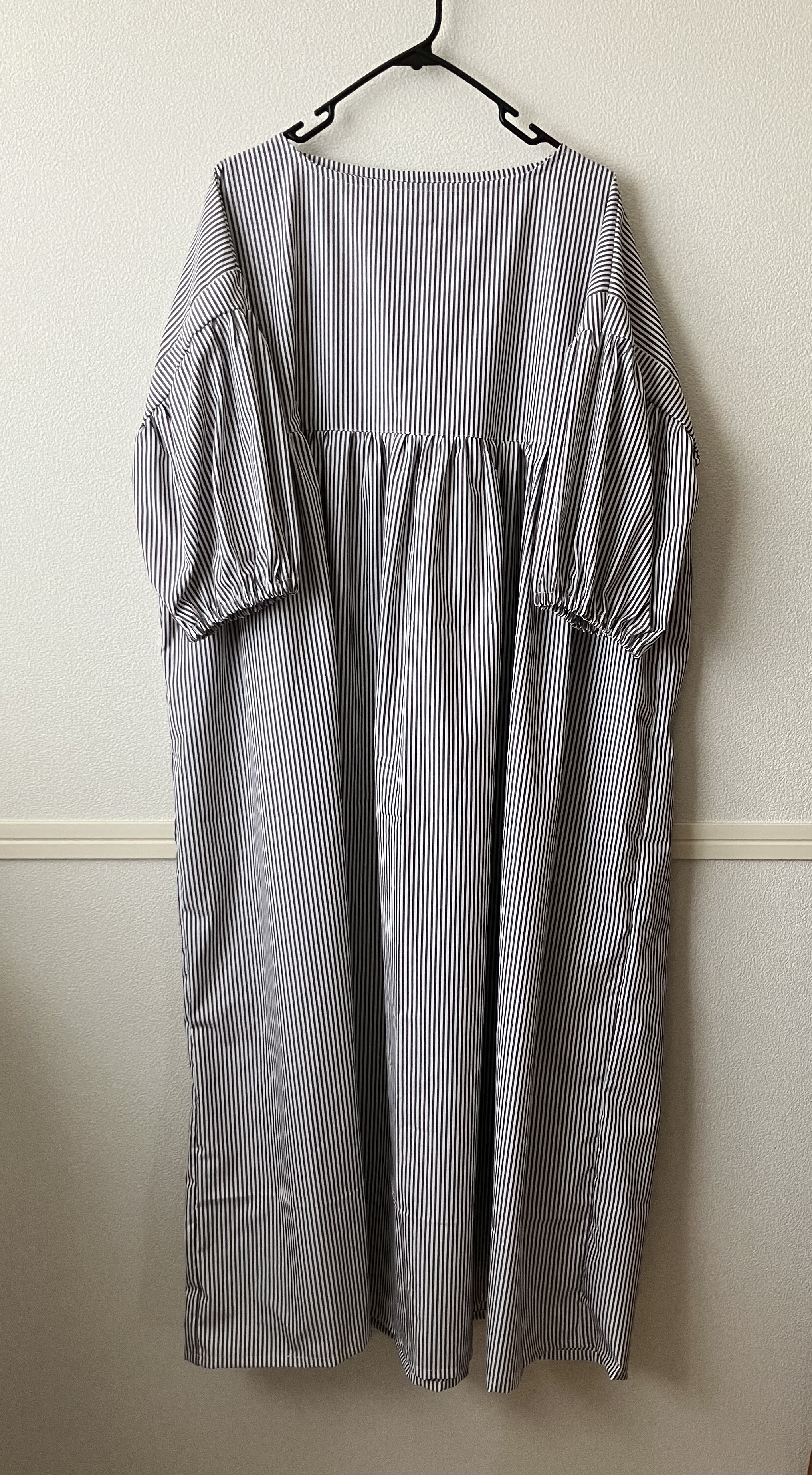 ハンドメイド五分袖ワンピース