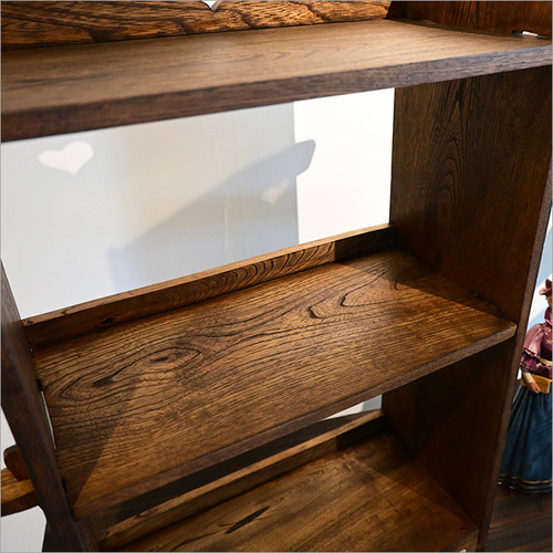 昭和レトロ　楔棚　アンティーク　古家具　骨董　飾り棚　シェルフ　ブックシェルフ be957881ab2948f0310a18a11423a9