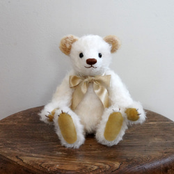 テディベア　ホワイトベア　ぬいぐるみ ラティニティモヘア テディベア ホワイトベア ぬいぐるみ ラティニティモヘア