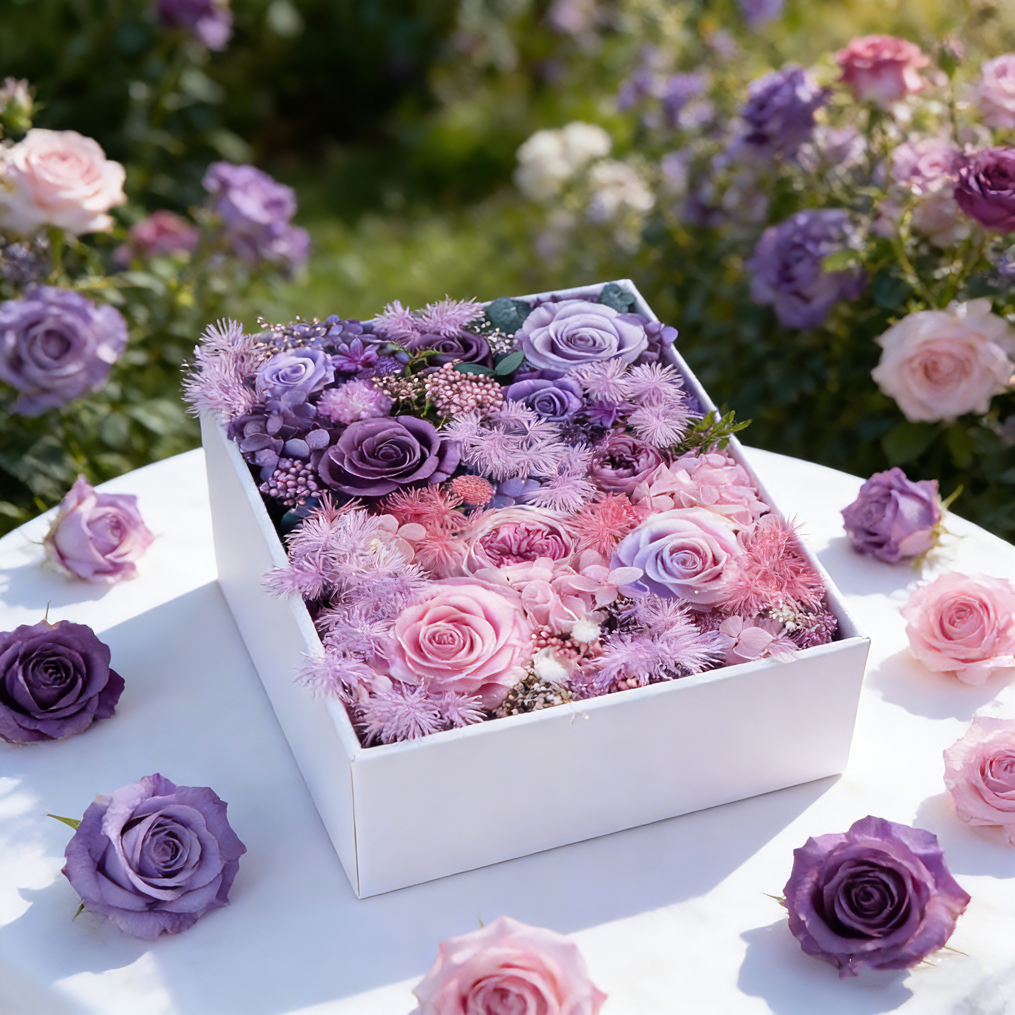 バラ 薔薇 ローズ、咲く、結婚祝い ブーケ、フラワーアレンジメント、プリザーブドフラワー、ドライフラワー アレンジメント