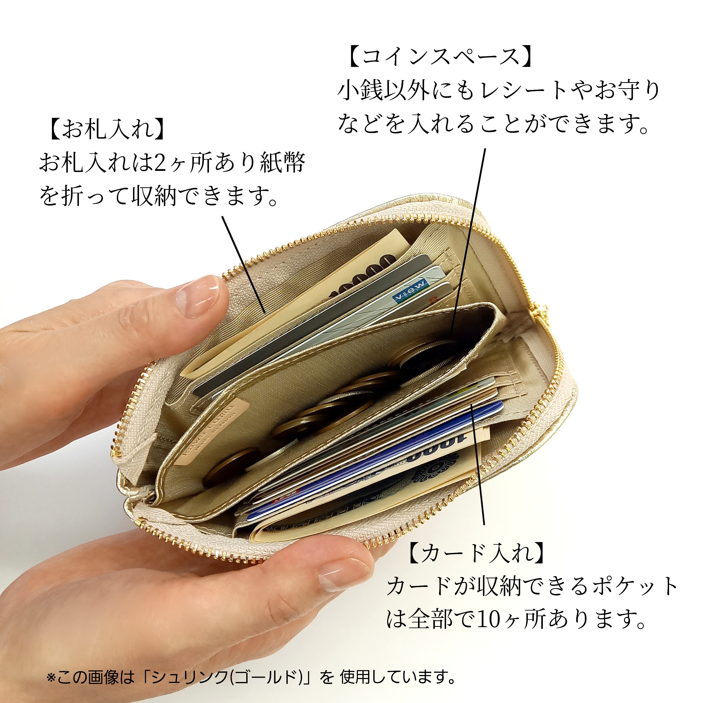 スリムで軽いミニ財布(チャコールダークグリーン) カード入れは10か所！高級イタリアンレザー◇コンパクト L字 革 薄い