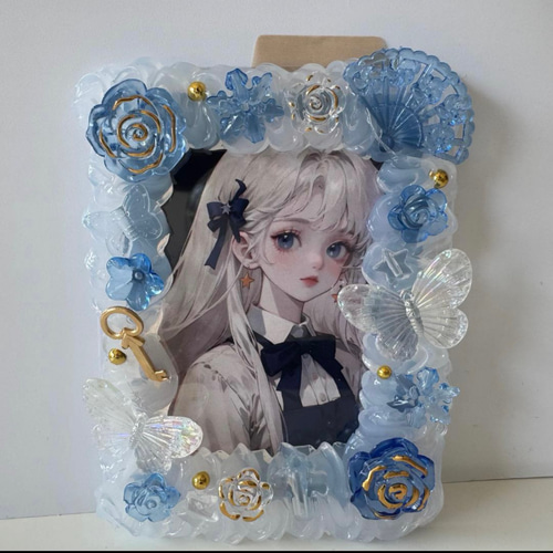 トレカケース ホイップデコ 赤 青 緑 紫 おしゃれ フォトフレーム