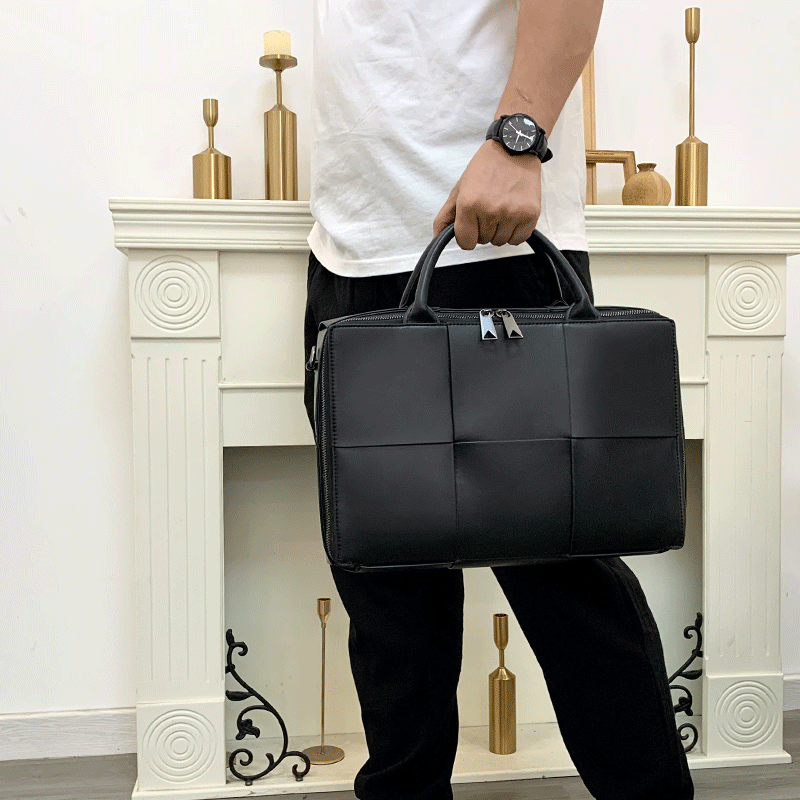 X&BV本革男性バッグハンドバッグ男性ビジネスブリーフケース編み牛革横型ショルダーバッグ男性カジュアル以上翻译结果来自有