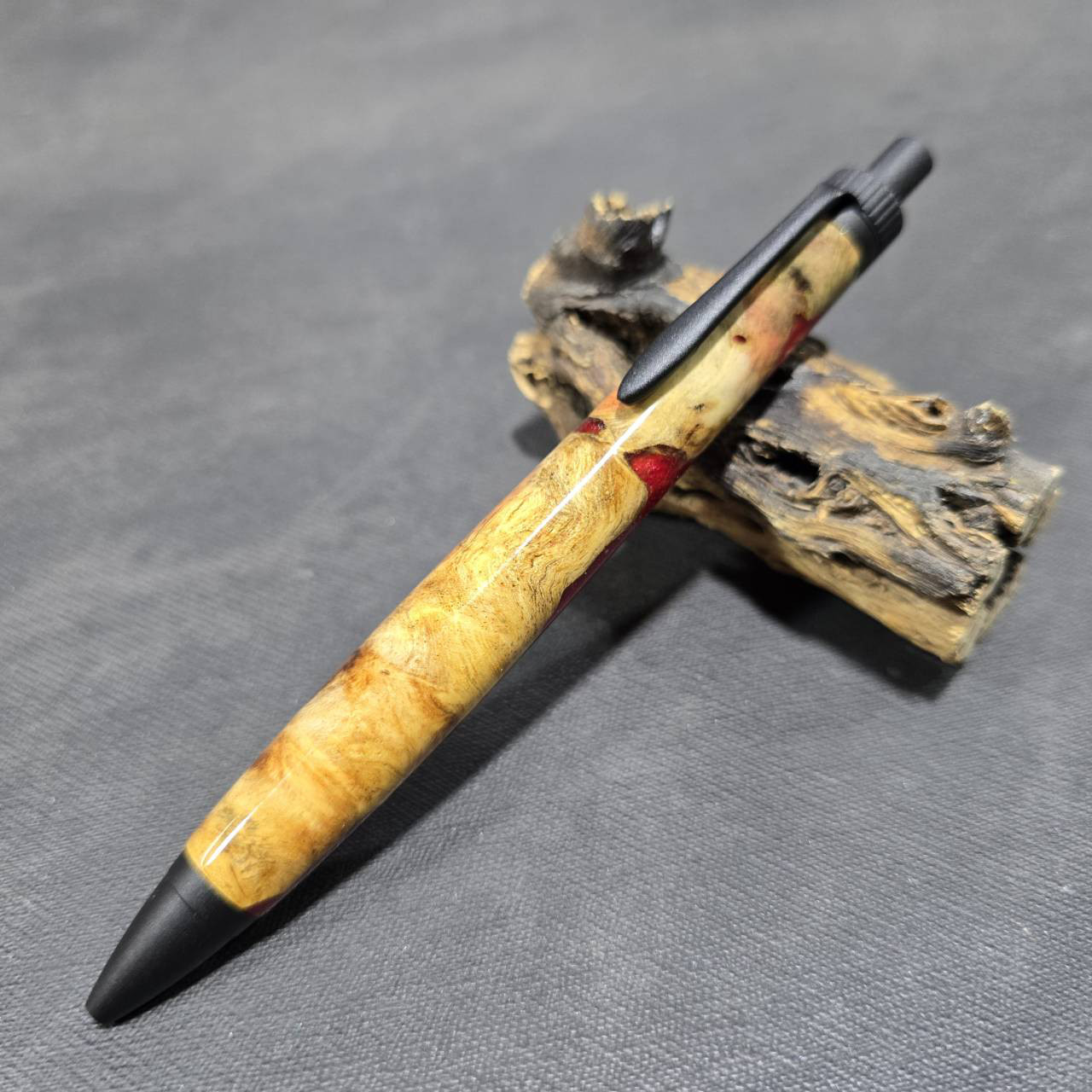 花梨瘤 ウッドレジンボールペン【送料・ギフトボックス無料・当日発送】208