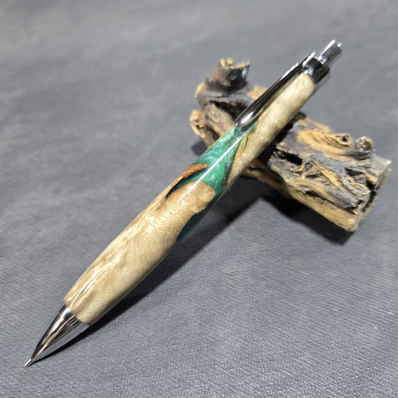 マーブルウッド　ウッドレジンシャープペンシル【送料・ギフトボックス無料・当日発送】210