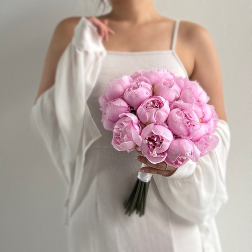 sale】パール×ピオニー♡ ⌇ アーティフィシャルフラワーブーケ