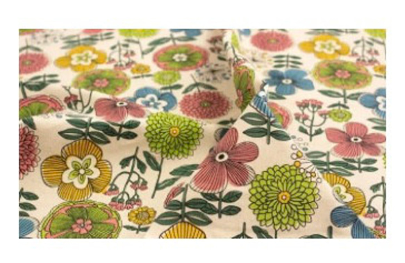 ❤️ラク様専用ノルディコフラワー柄バケツ型トートバッグ❤️ 1枚目の画像