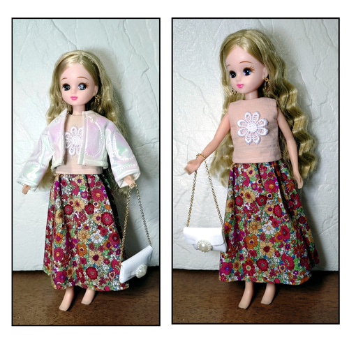 リカちゃん 服 ハンドメイド 着回しコーデセット おもちゃ・人形