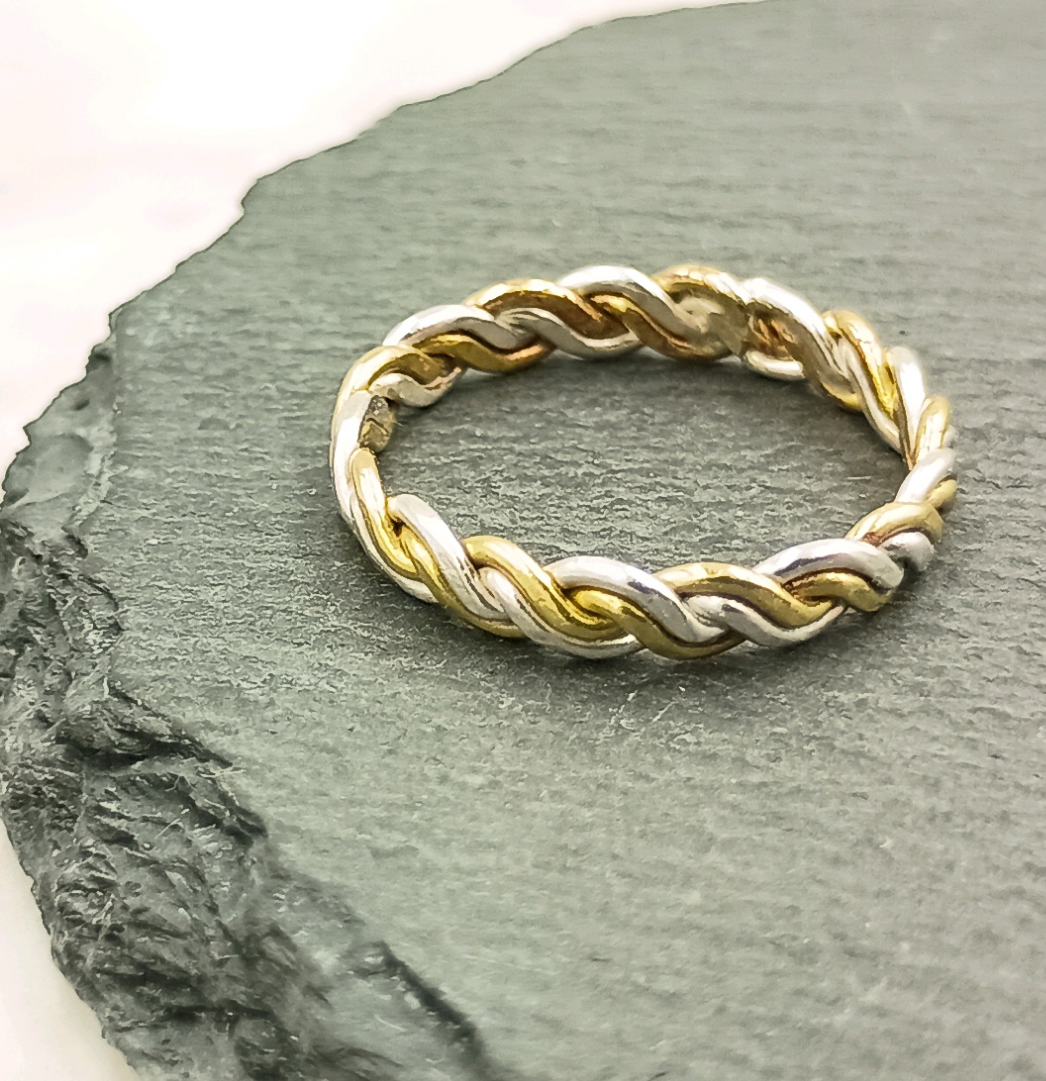 銀線リング【No.002】/ Silver925&Brass