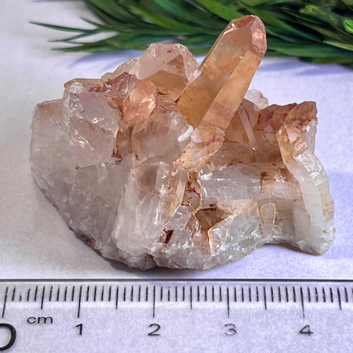 タンジェリンクォーツ ラフストーン 原石 クラスター 蜜柑水晶 天然石