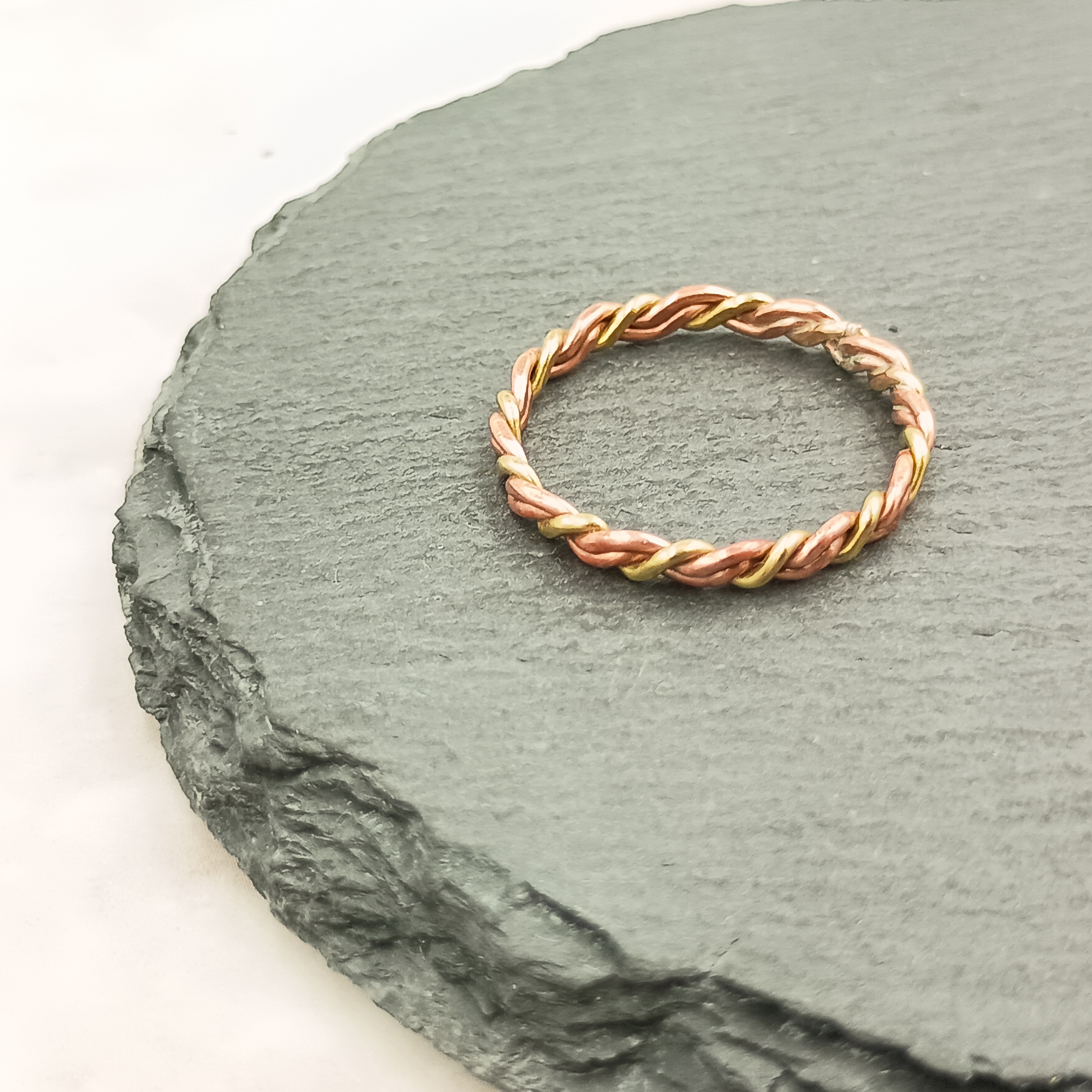 編込みリング【No.005】/ Brass&Copper