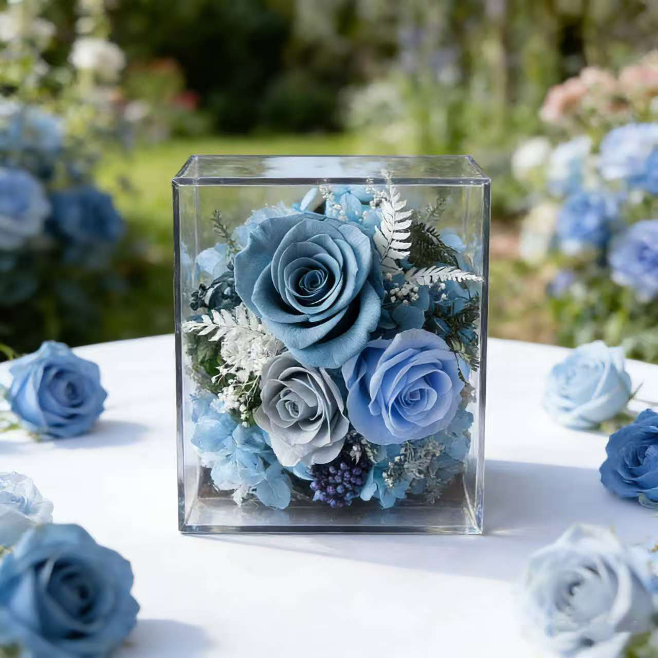 バラ 薔薇 ローズ、庭、誕生日 ブーケ、フラワーアレンジメント、プリザーブドフラワー、ドライフラワー アレンジメント