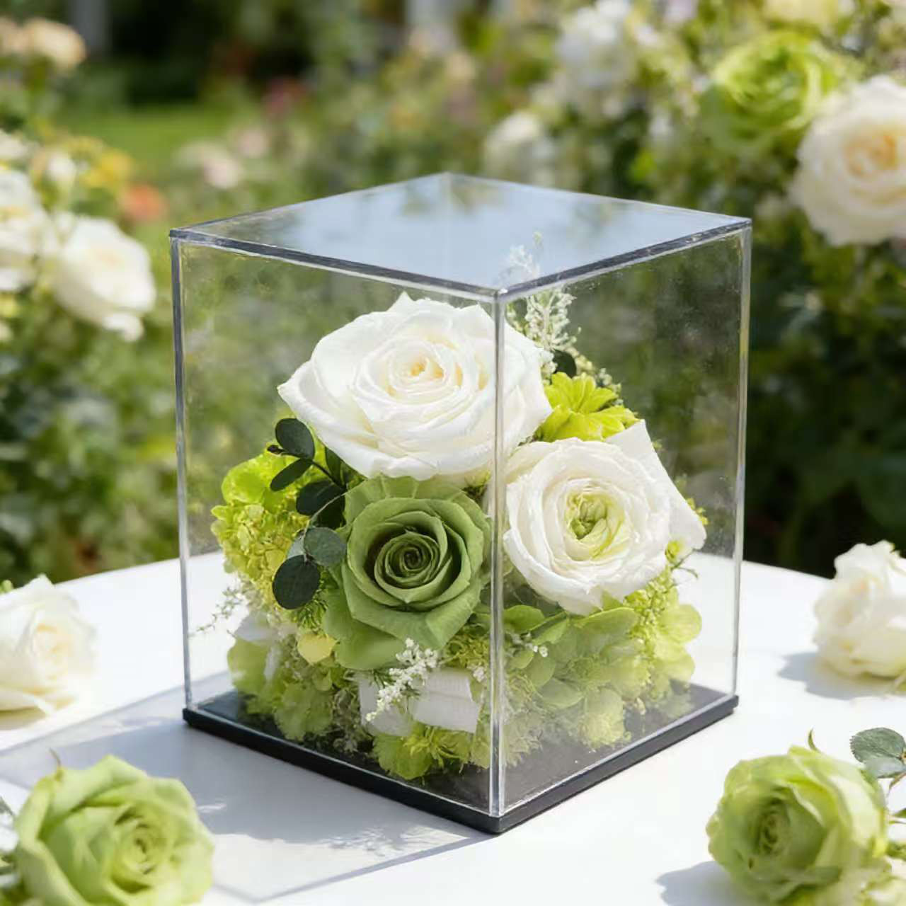 バラ 薔薇 ローズ、庭、誕生日 ブーケ、フラワーアレンジメント、プリザーブドフラワー、ドライフラワー アレンジメント