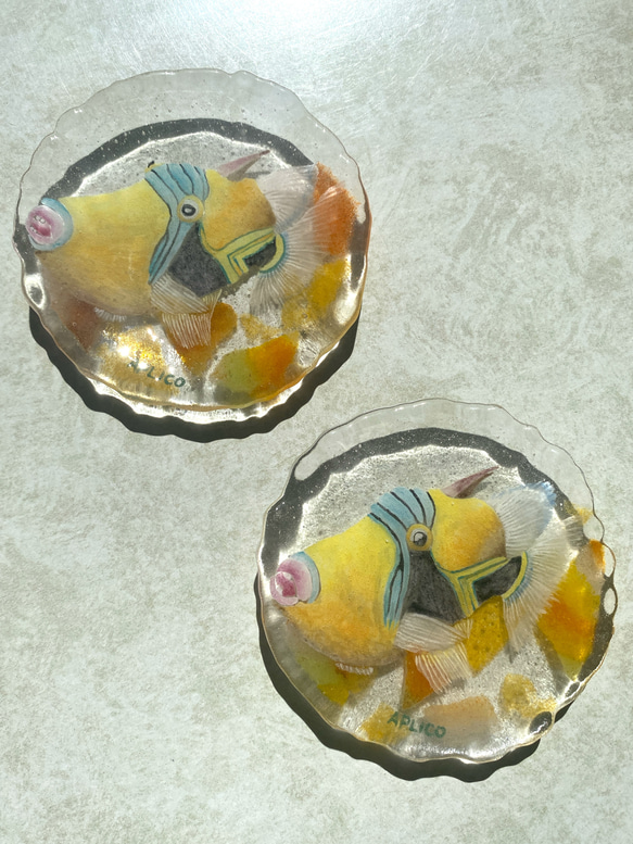 ✨フムフムヌクヌクアプアア硝子豆皿✨ガラス皿✨敬老の日✨誕生日