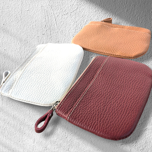 26色から選べる】本革ファスナーポーチ ポーチ KojiesWorks 通販