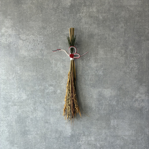 «832»◤専用◢2026☆しめ縄飾り*鶴*新春**門出*ブラック＆ゴールド* お正月2026新作割】本しめ縄紅白椿*お正月しめ縄飾り しめ縄・しめ飾り