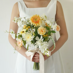 オレンジ（橙） ブーケ のおすすめ人気通販｜Creema(クリーマ) 国内