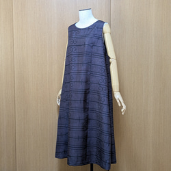 泥大島紬龍郷リメイクギャザースカート＆ブラウス セットアップ 【M〜Ｌサイズ】 泥大島紬龍郷リメイクギャザースカート＆ブラウス セットアップ