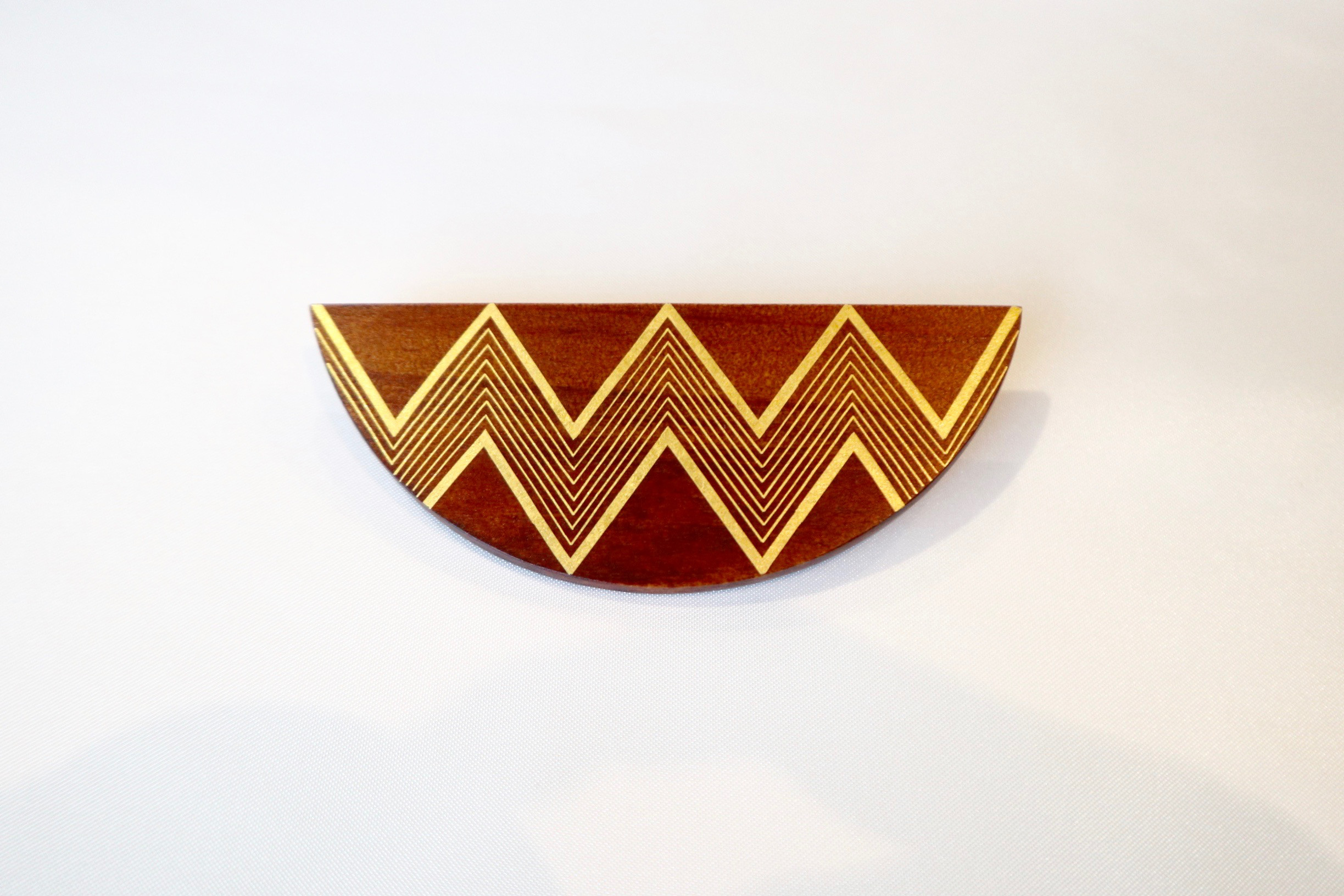 伝統工芸截金ブローチ《山》yama