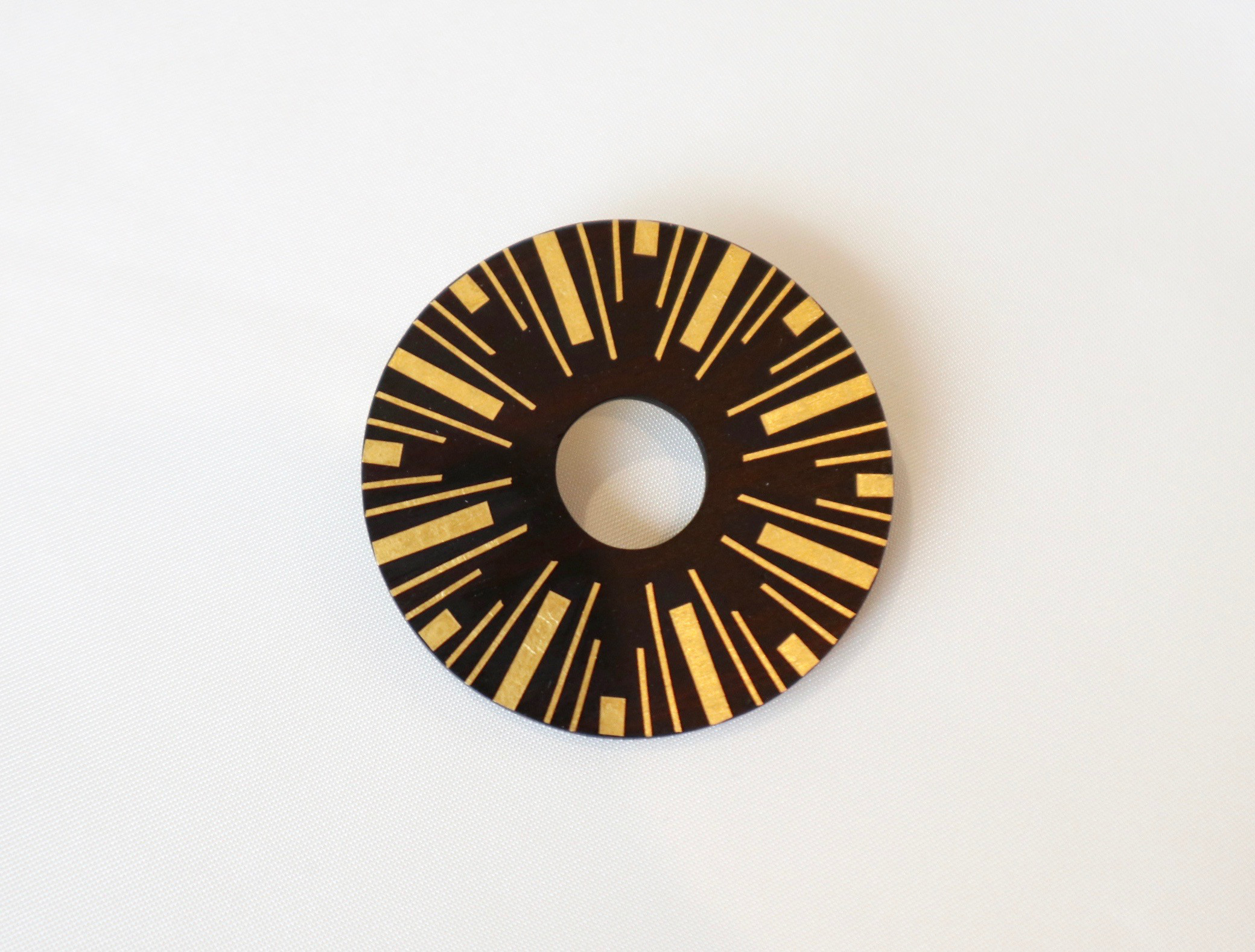 伝統工芸截金ブローチ《光華》kouka