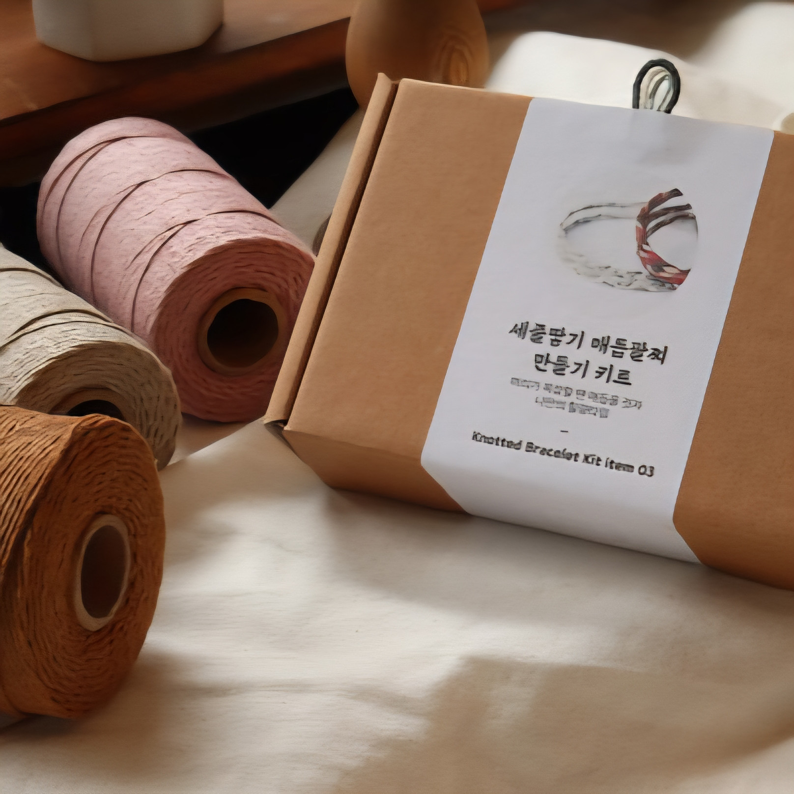 [三つ編み] ノットブレスレットキット