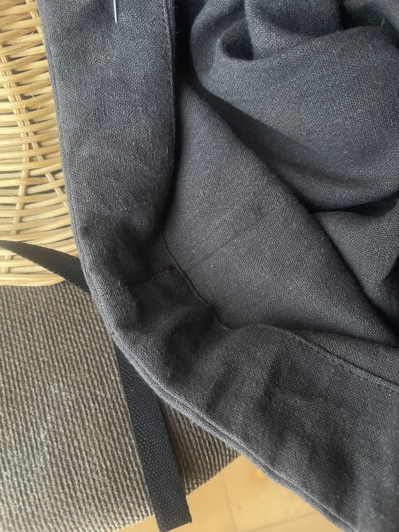 秋色リネンのキャスケット　ブラウン 7枚目の画像