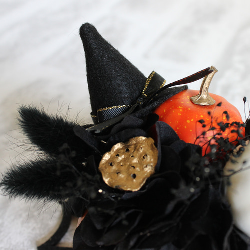 ★えっちゃん★ ハロウィンアレンジメント　他 魔女の帽子とかぼちゃのハロウィン アレンジメント アーティ