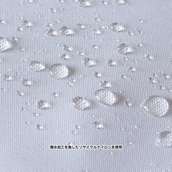 秋新作［Mサイズ］10ポケット3WAYバッグ 撥水加工ナイロン【ライトグレー】軽量大容量 トート/ショルダー SDGs 10枚目の画像