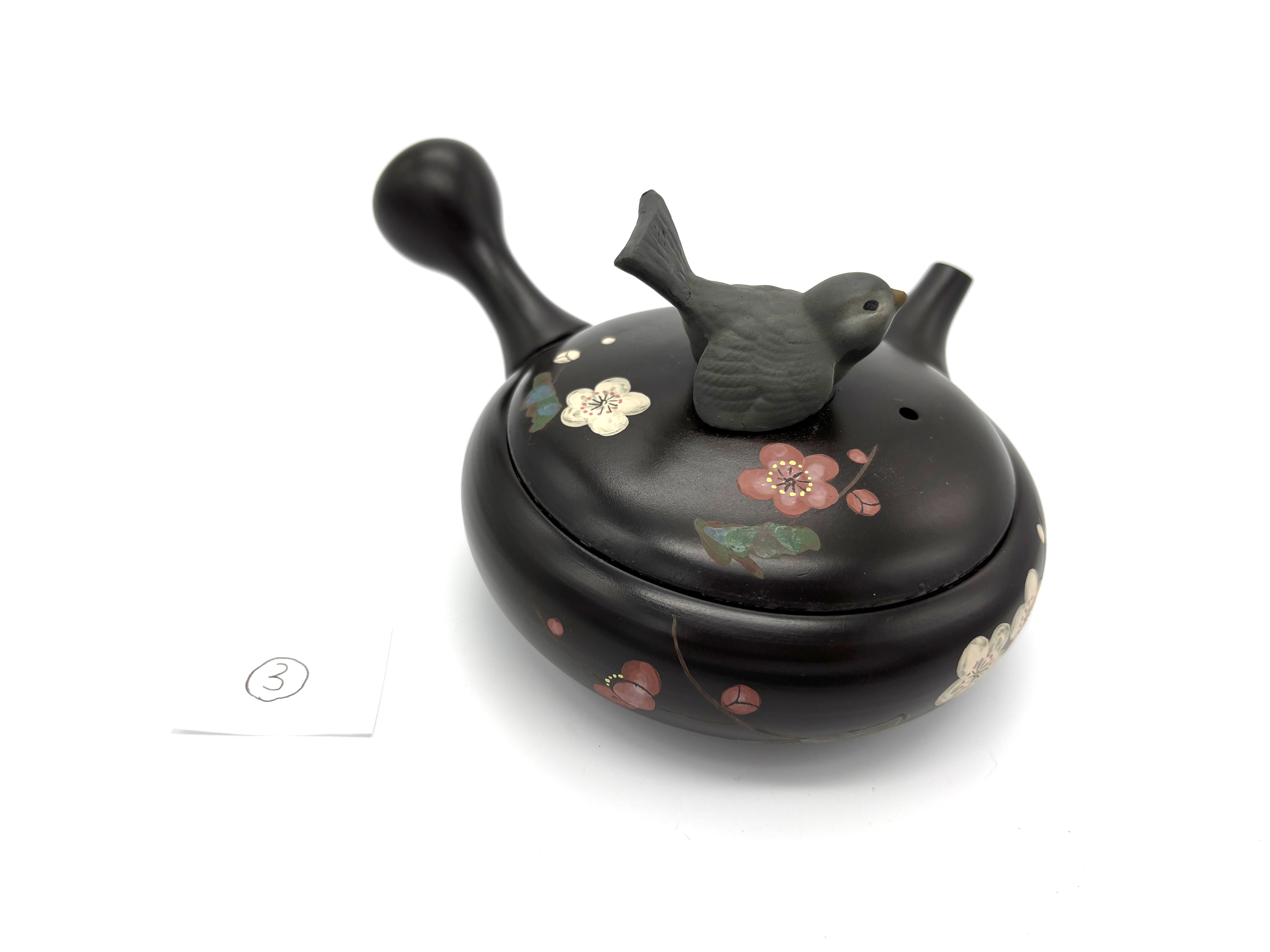 常滑焼『梅と鶯』③