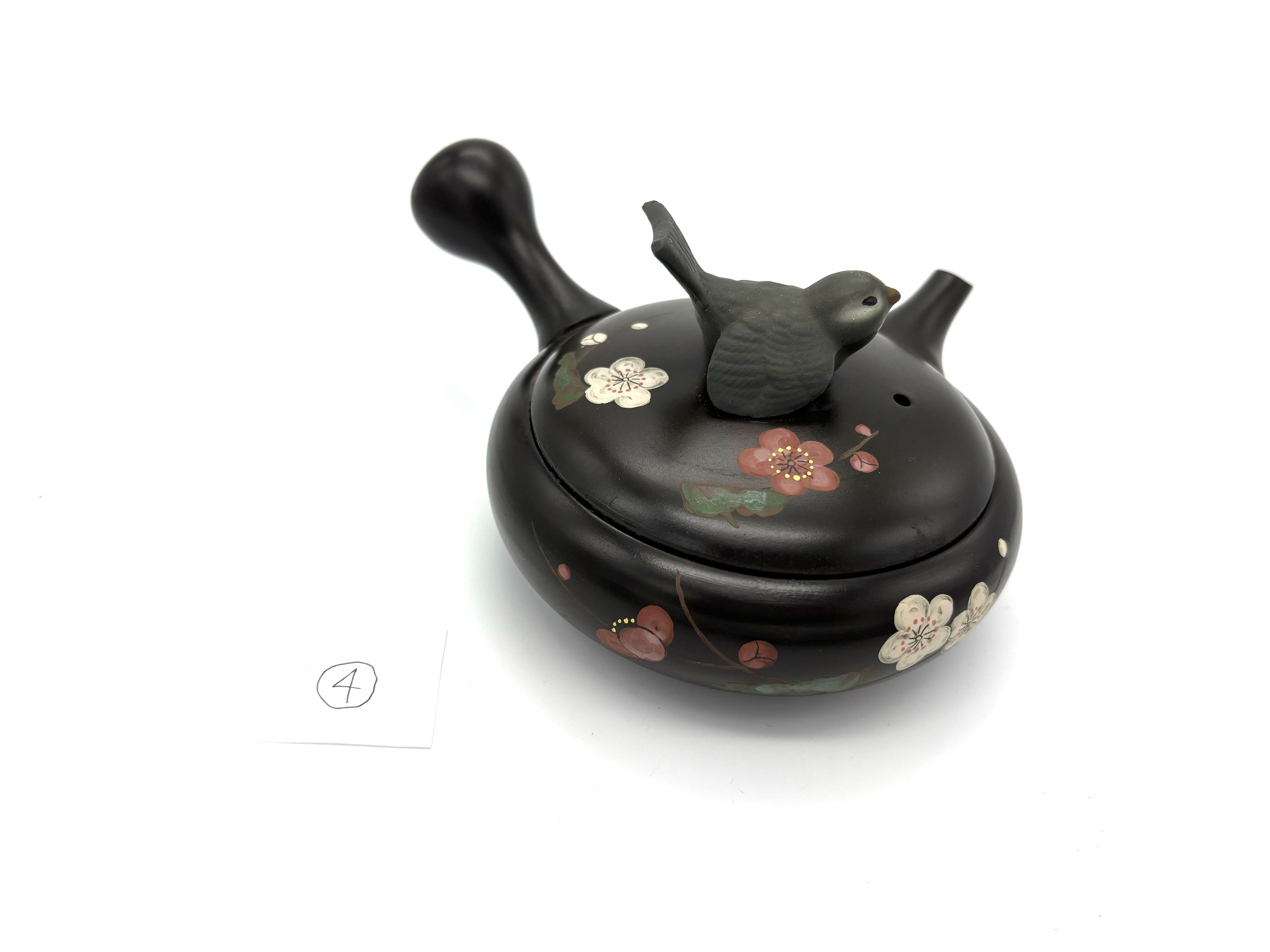 常滑焼『梅と鶯』④