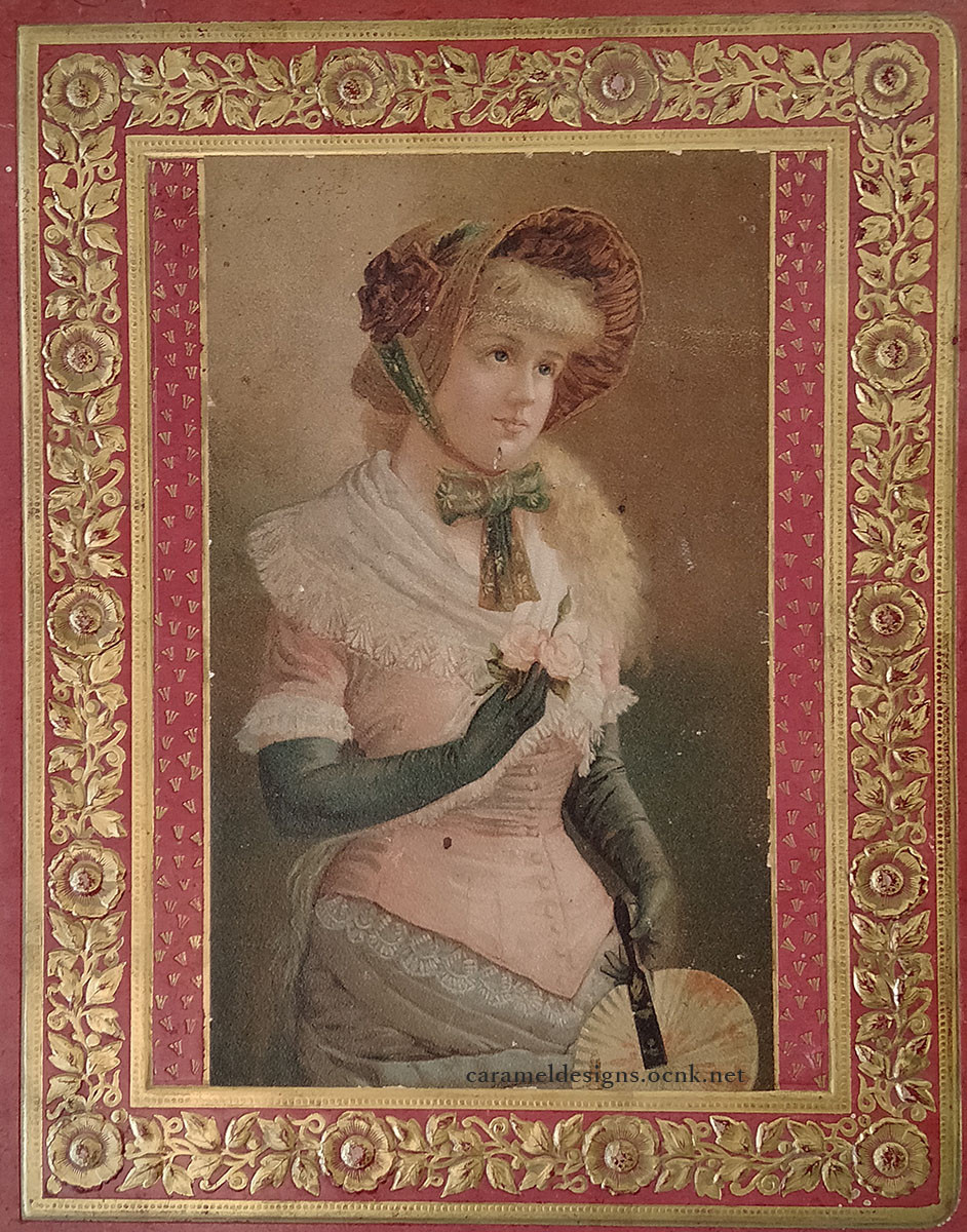 1800年代、ヴィクトリアン・スクラップBOOK　全60ページ、250枚以上の古紙満載♪