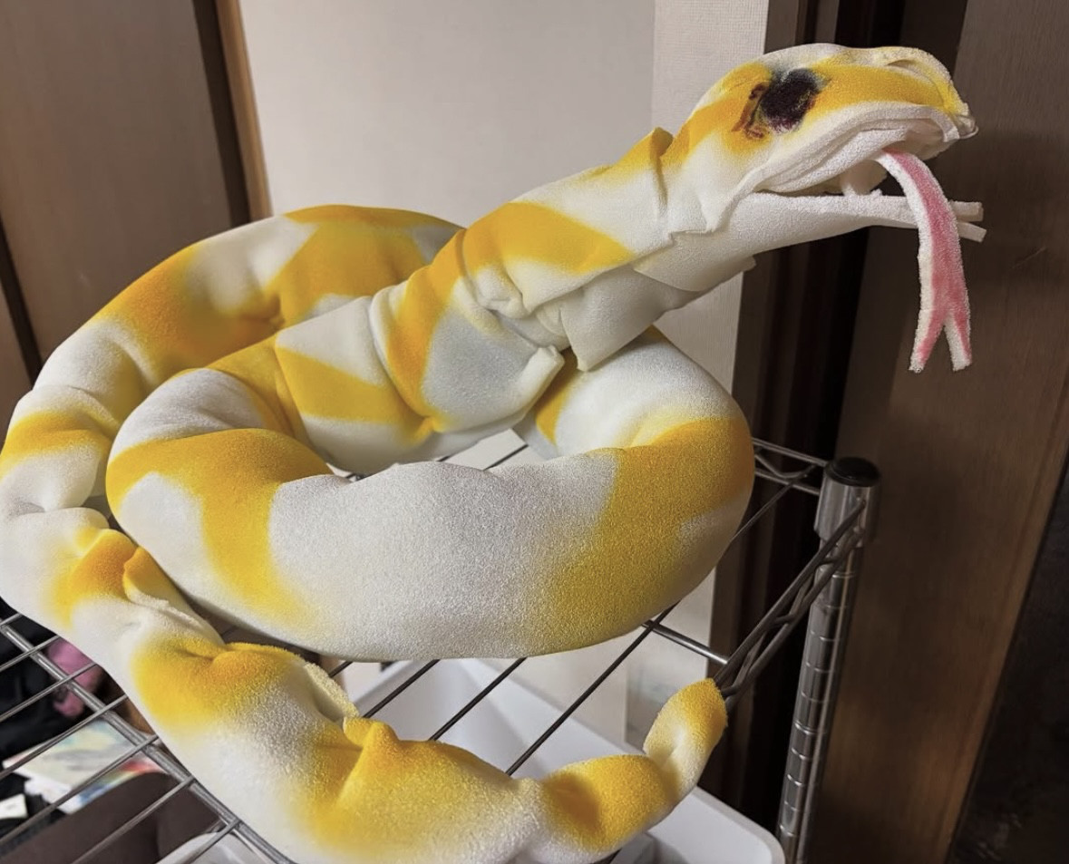 スポンジオブジェ　アミメニシキヘビ