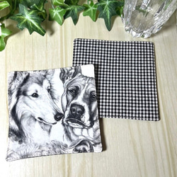 リアルワンコのペアコースター　現品　送料込み 4枚目の画像