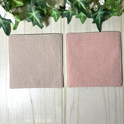 綺麗なお花のペアコースター　送料込み 3枚目の画像