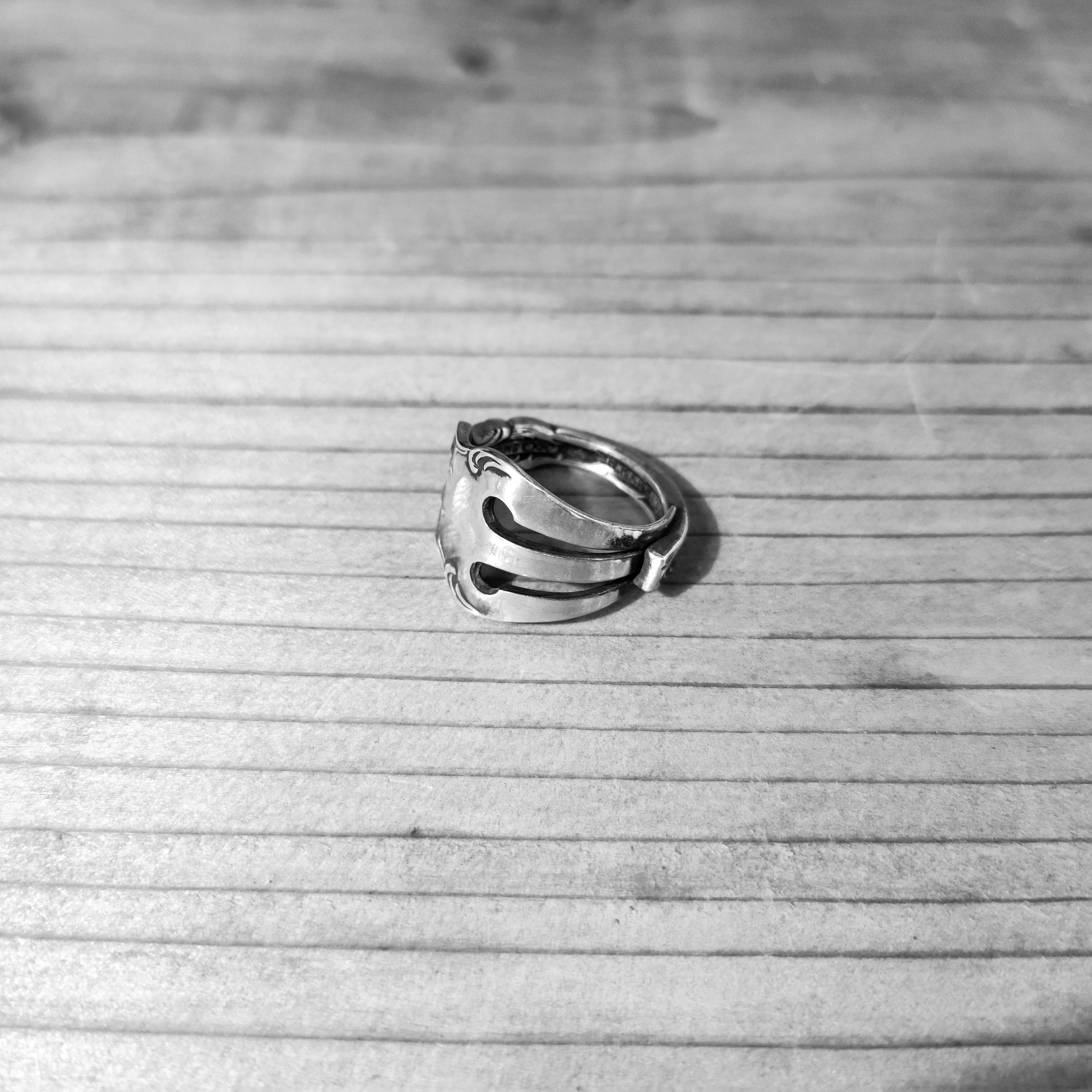 人気のデザイン アメリカアンティークシルバーフォークのリメイクリング_0876 ヴィンテージ レトロ