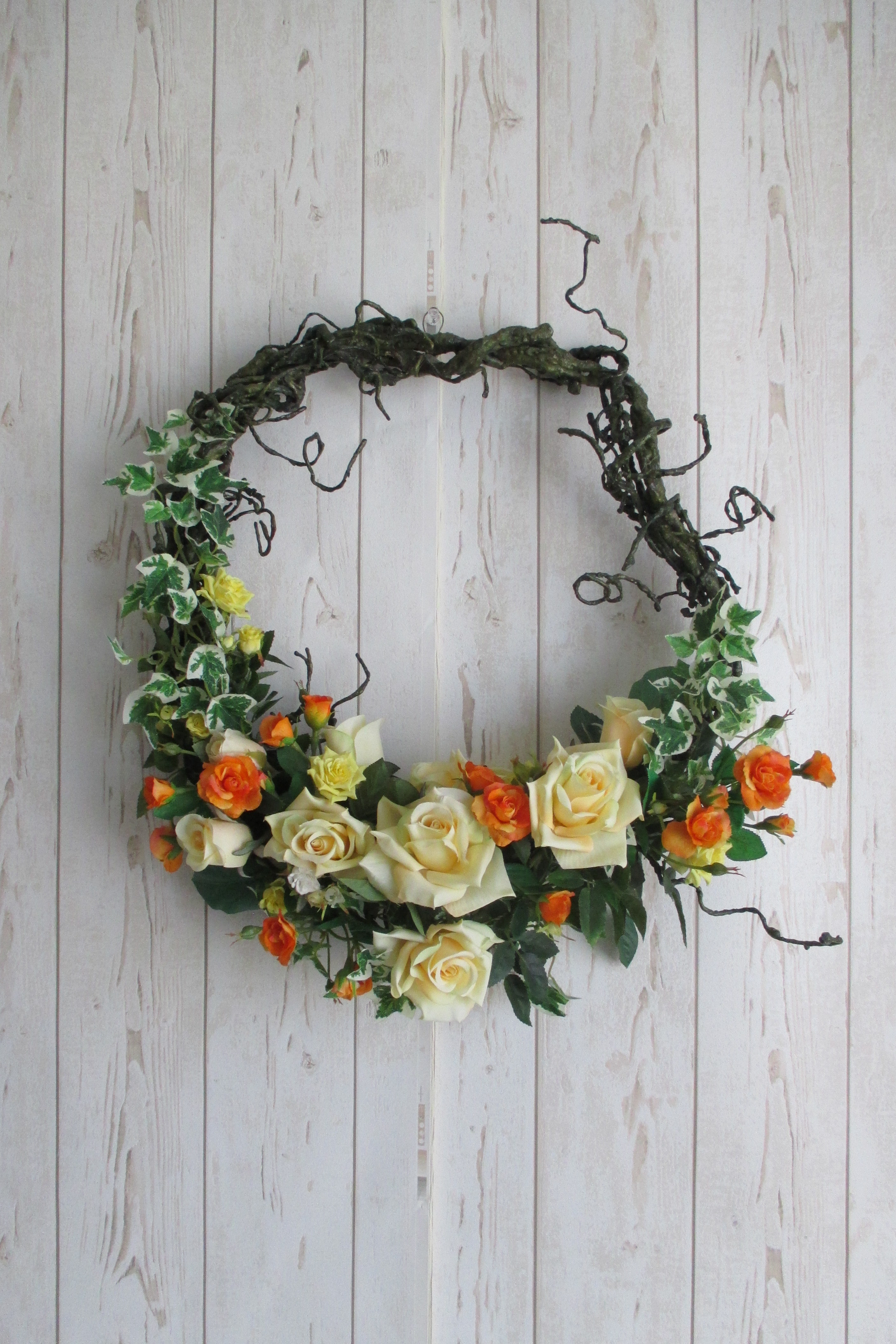 枝もののナチュラルなリース　ｍ-1580