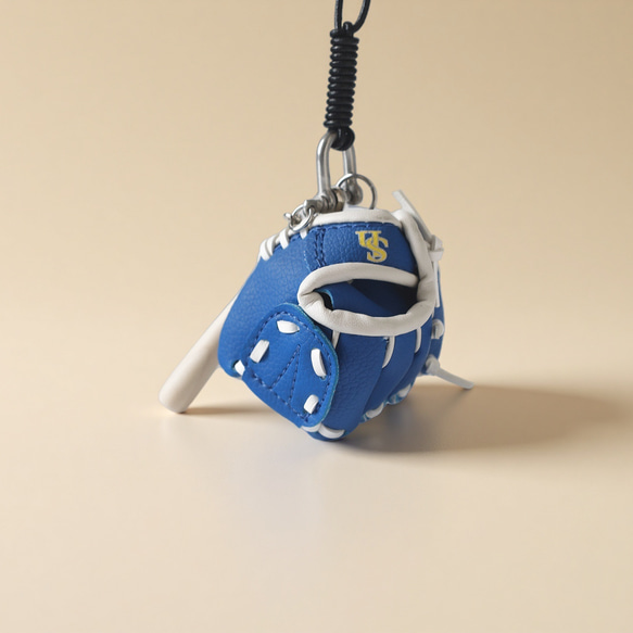 【棒球】可愛真皮 x PU 材質包包掛飾 第2張的照片