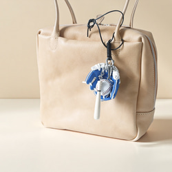 【棒球】可愛真皮 x PU 材質包包掛飾 第9張的照片