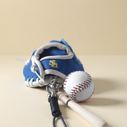 【棒球】可愛真皮 x PU 材質包包掛飾 第7張的照片