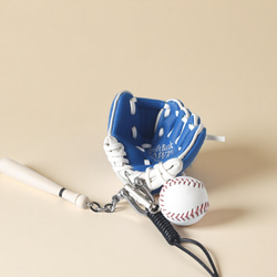 【棒球】可愛真皮 x PU 材質包包掛飾 第4張的照片