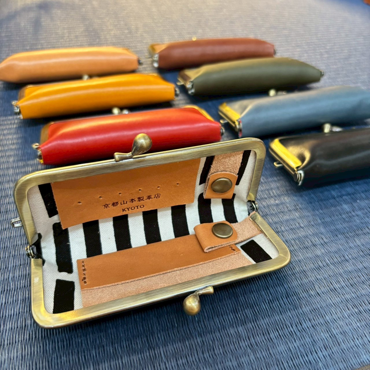 【全８色】GAMAGUCHI×栃木レザー アクセサリーケース　Lサイズ