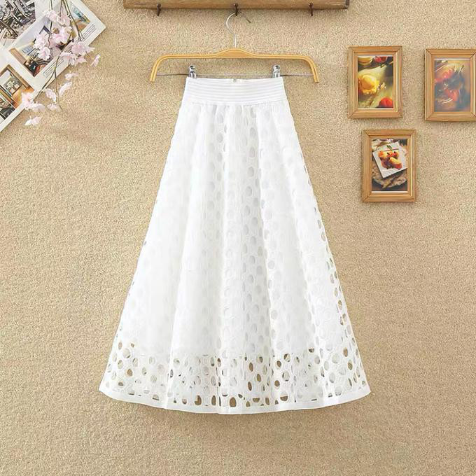 夏、スカート、 レディース、ウエストゴム、大人可愛い、マキシ丈、秋、春、四季