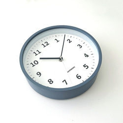 KATOMOKU plywood clock 13 グレー km-84GR 掛け時計 木製 静か 小さい 5枚目の画像