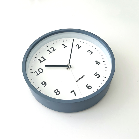KATOMOKU plywood clock 13 グレー km-84GR 掛け時計 木製 静か 小さい 5枚目の画像
